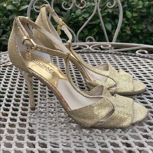 Michael Kors gold heels
